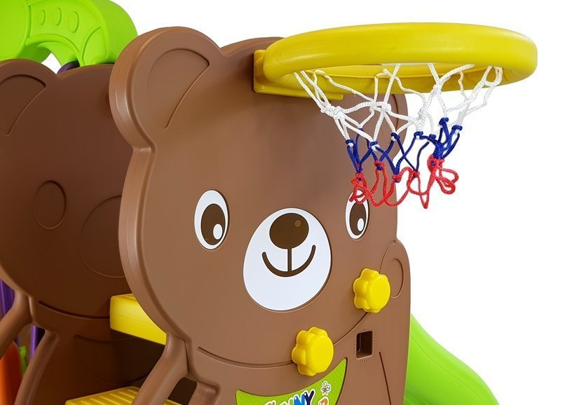 Infantes Bear Swing With Slide With Basketball Ring - Chd-161 - Korea Made
