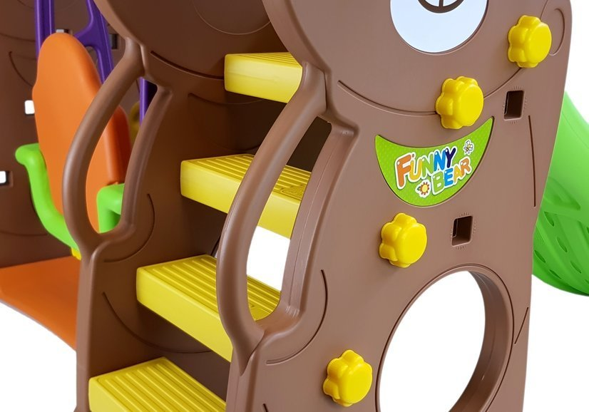 Infantes Bear Swing With Slide With Basketball Ring - Chd-161 - Korea Made