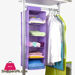 Hanging Closet Organizer 5-Tier Storage Rack Wall Organizer