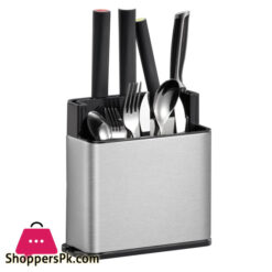 Homeatic Kitchen Counter Organizer Knife And Spoon Holder Stainless Steel Ekb626