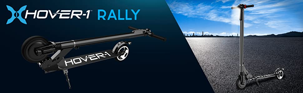 Hover-1 Rally Electric Scooter Lcd Display 6.5 Inch High-Grip Tires 220Lb Max Weight Cert &Amp; Tested - Safe For Kids Teens &Amp; Adults