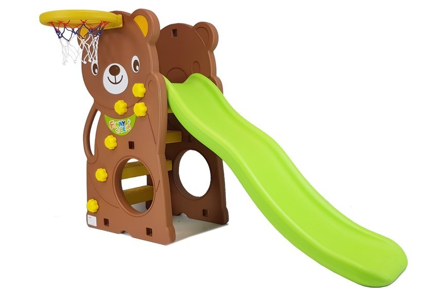 Infantes Teddy Bear Childrens Slide Garden Basketball - Chd-160 - Korea Made