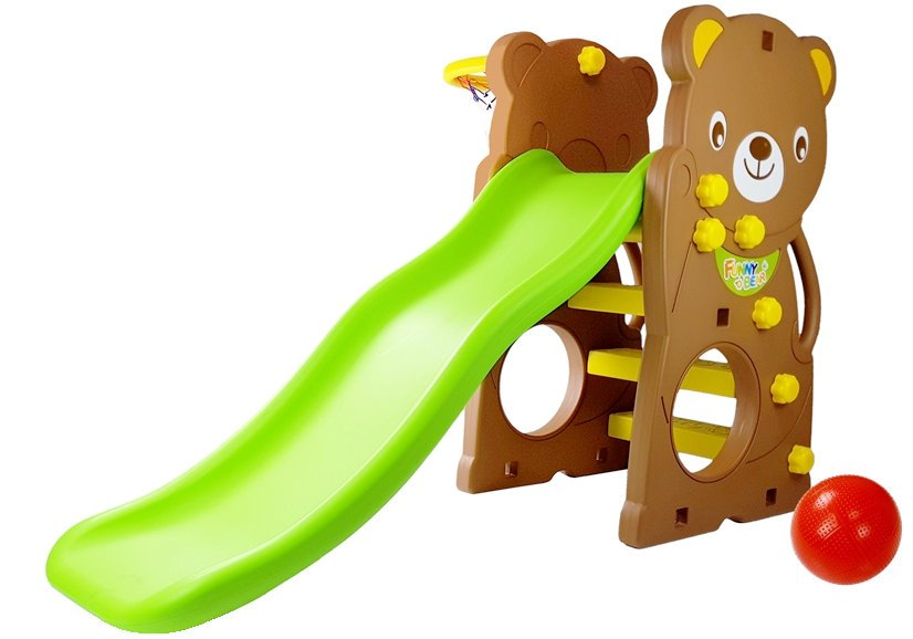 Infantes Teddy Bear Childrens Slide Garden Basketball - Chd-160 - Korea Made