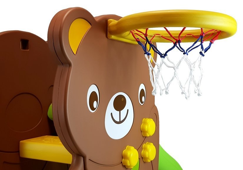 Infantes Teddy Bear Childrens Slide Garden Basketball - Chd-160 - Korea Made