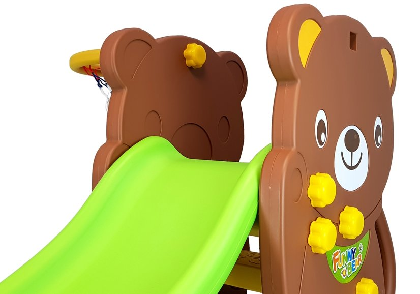 Infantes Teddy Bear Childrens Slide Garden Basketball - Chd-160 - Korea Made