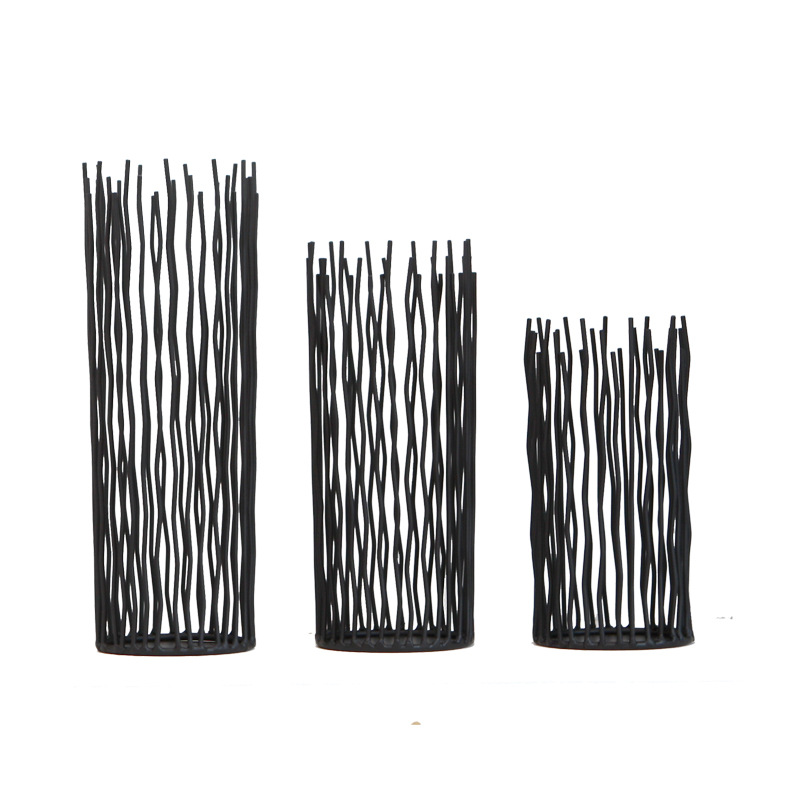 Nordic Rod Iron Candle Holders Table Vases Europe Modern Centro De Mesa Tealight Holder Small Length - 10 Inch