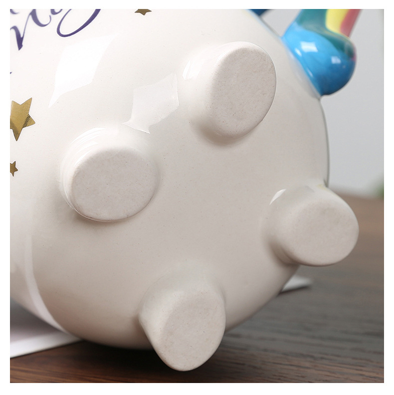 Rainbow Unicorn Mugs Ceramic Coffee Tea Milk Cups Porcelain Tumblers For Girl Women Gift