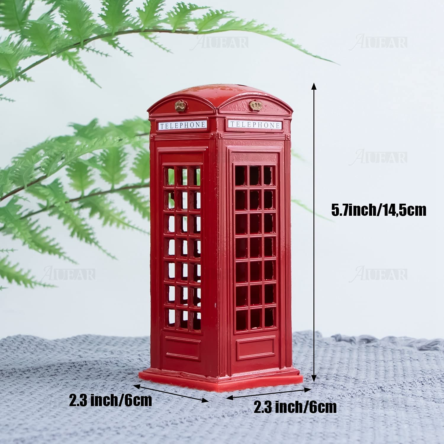 Red Telephone Booth Piggy Bank London Piggy Bank Postal Money Pot Strange New Creative Safe Coin Money Box Original Version