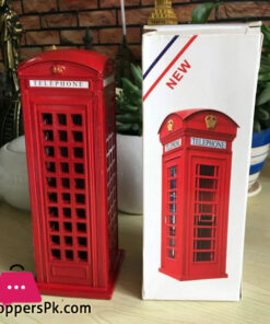 Red Telephone Booth Piggy Bank London Piggy Bank Postal Money Pot Strange New Creative Safe Coin Money Box Original Version