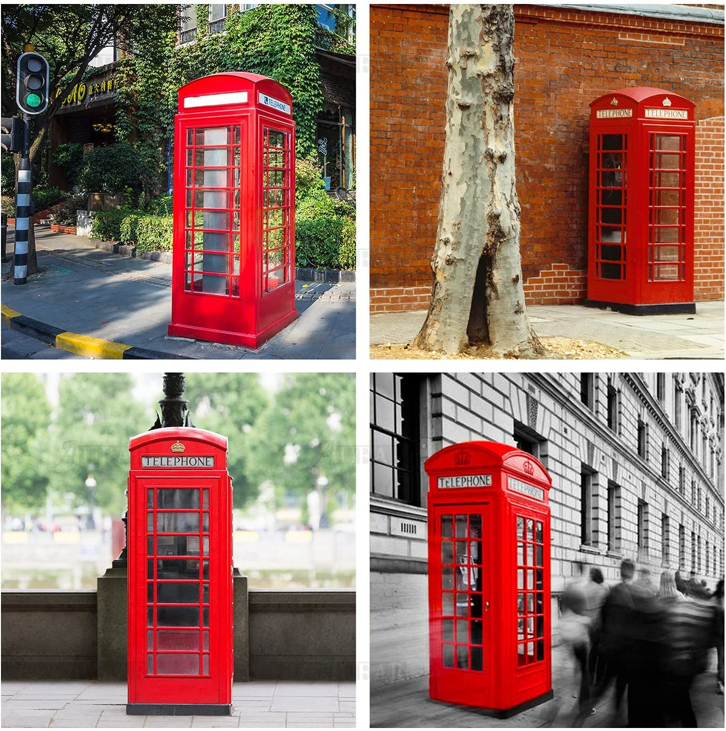 Red Telephone Booth Piggy Bank London Piggy Bank Postal Money Pot Strange New Creative Safe Coin Money Box Original Version
