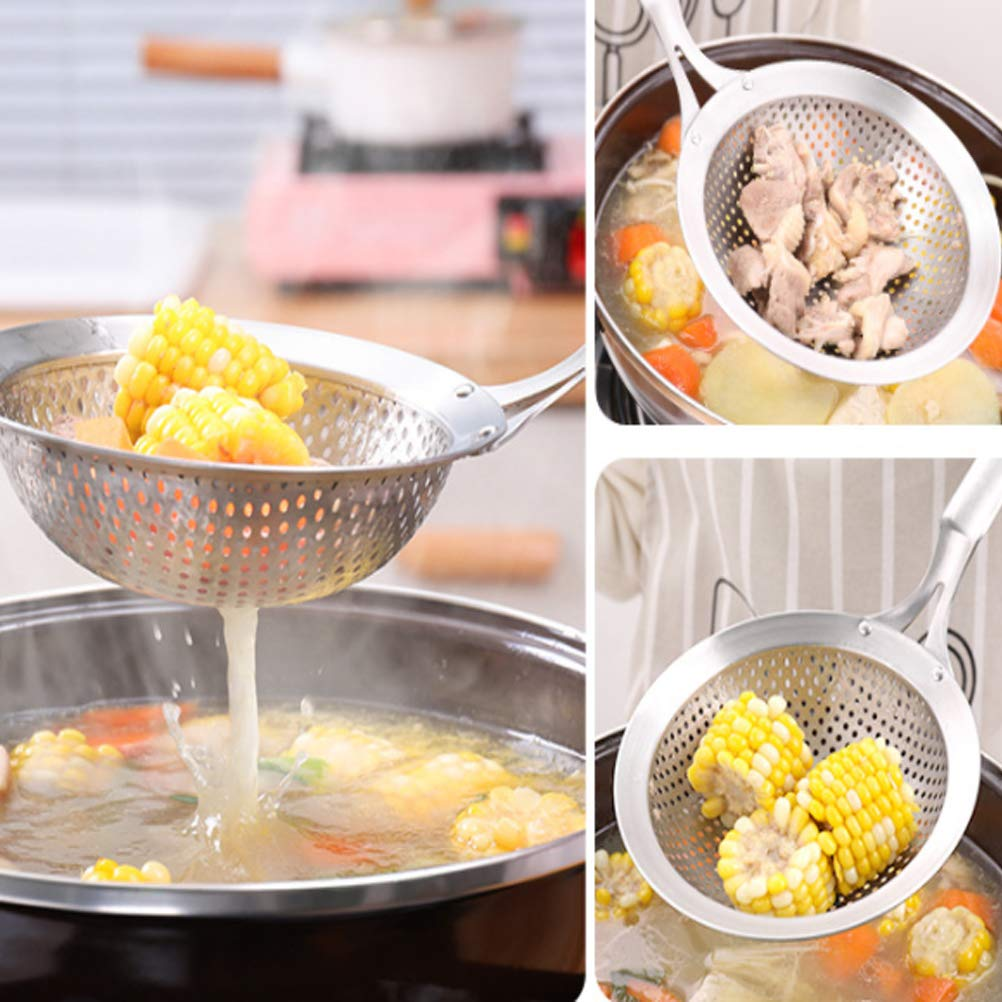 Shengya Fine Mesh Skimmer Spoon Slotted Spoon  Strainer For Kitchen Cooking Frying Tool Oil Filter 15 Cm