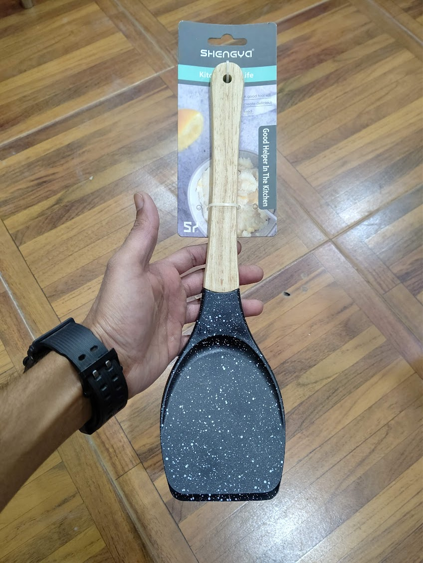 Shengya High Quality Non-Stick Slotted Turner Cooking Spoon