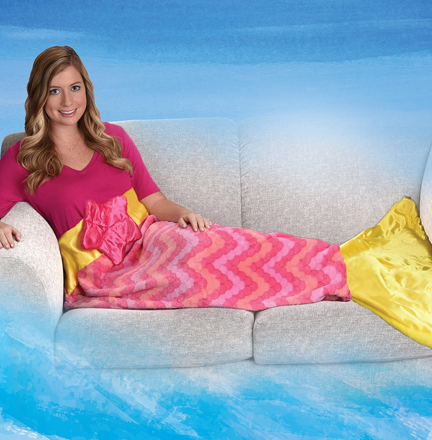 Snuggie Tails Mermaid Blanket For Adults