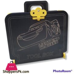 toy wooden tool box with 9pcs accessories