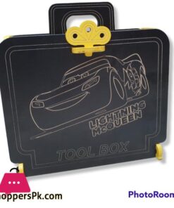 toy wooden tool box with 9pcs accessories