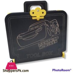 Toy Wooden Tool Box With 9Pcs Accessories