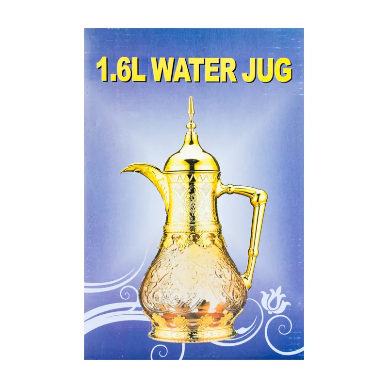 Unbreakable Coffee Pot 1600Ml Arabic Glass Teapot Silver For Restaurant - Sv-36 W/S