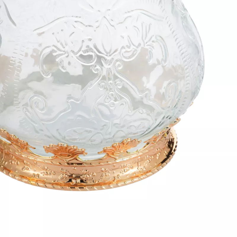 Unbreakable Coffee Pot 1600Ml Arabic Glass Teapot Silver For Restaurant - Sv-36 W/S