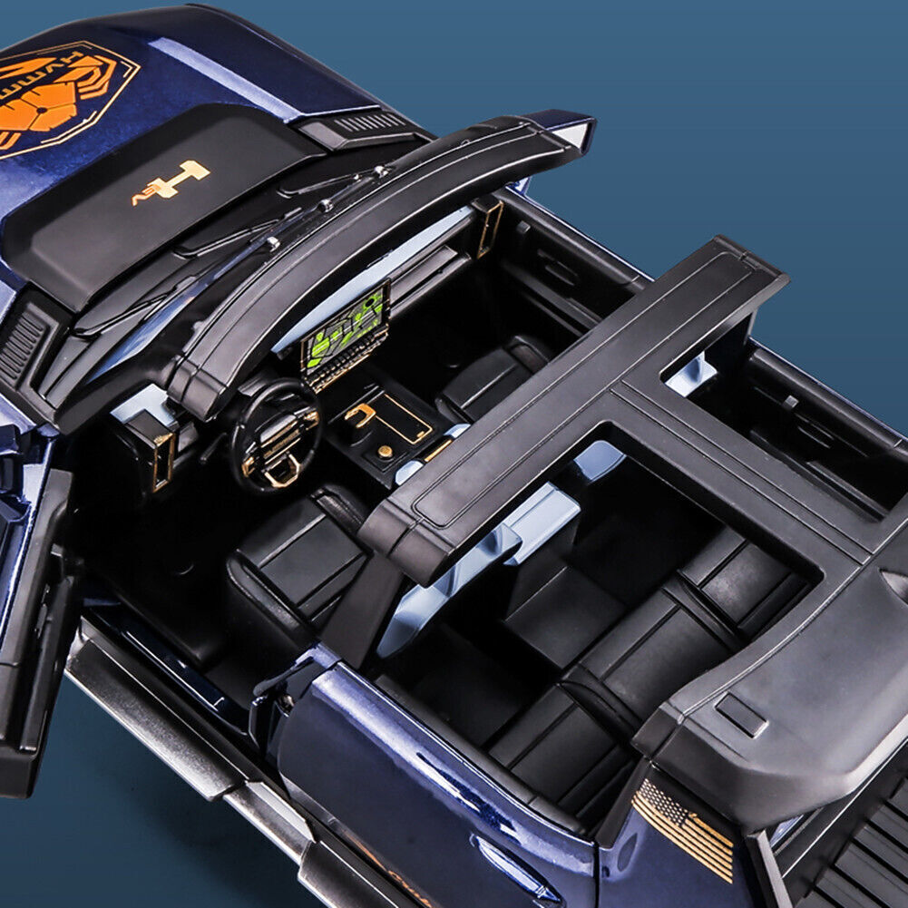 1: 24 Gmc Hummer Ev Suv Alloy Car Model Diecasts Metal Off-Road Vehicles Sound Light Open And Closed Canopy Toy Model Kids Gift