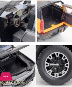 1:32 Gmc Hummer Ev Suv Alloy Car Model Diecasts Metal Off-Road Vehicles Sound Light Open And Closed Canopy Toy Model Kids Gift 14 124For Gmc Hummer Ev Suv Alloy Car Model Diecasts Metal Off Road Vehicles Sound Light Open And Closed Canopy Toy Model Kids Gift Color Yellow Size 2