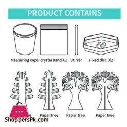 2 in 1 STEM Crystal Experiment Kit Cherry Christmas Tree