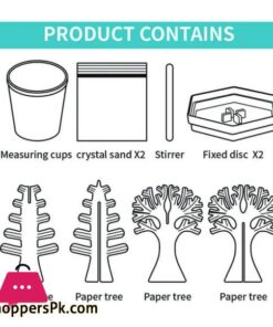 2 in 1 STEM Crystal Experiment Kit Cherry Christmas Tree