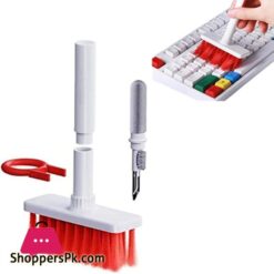 5 in 1 Keyboard Cleaning Brush Kit Computer Cleaning Brush Keyboard Brush for PC Laptop Headphones and Airpods Red