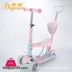 5 In 1 Multifunktionale Roller Kann Nehmen 3 In 1 Kinderwagen Geschenk Drei Rdern Blinken Rad Kinder Rollerelektroautos Fr Kinder