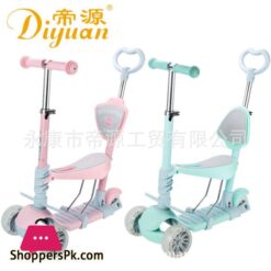 5 In 1 Multifunktionale Roller Kann Nehmen 3 In 1 Kinderwagen Geschenk Drei Rdern Blinken Rad Kinder Rollerelektroautos Fr Kinder