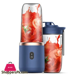 6 Blades Portable Juicer Cup Juicer Fruit Juice Cup Automatic Small Electric Juicer Smoothie Blender Ice Crush Cup Food Processor