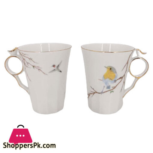 ANGELA Ceramic Bird Mug Set 2 Piece BRD265