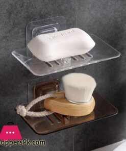 FRAKIN Bathroom Shower Soap Box Dish Storage Plate Tray Holder Case Soap Holder