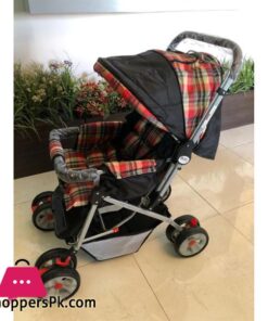 IMPORTED Pram 8 Wheels Baby Stroller Set Adjustable For Newborn Double Handle And Foldable