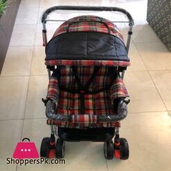 Imported Pram 8 Wheels Baby Stroller Set Adjustable For Newborn Double Handle And Foldable