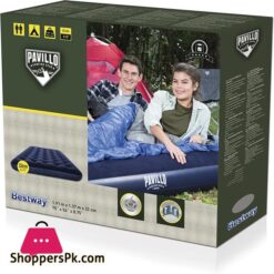 Bestway Comfort Quest Flocked Double Air Bed Blue 75 X 54 X 875 Inch Blue Double