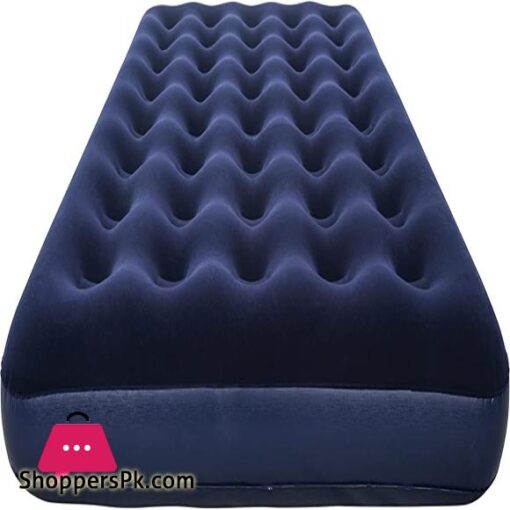 Bestway Comfort Quest Flocked Double Air Bed Blue 75 x 54 x 875 Inch Blue Double