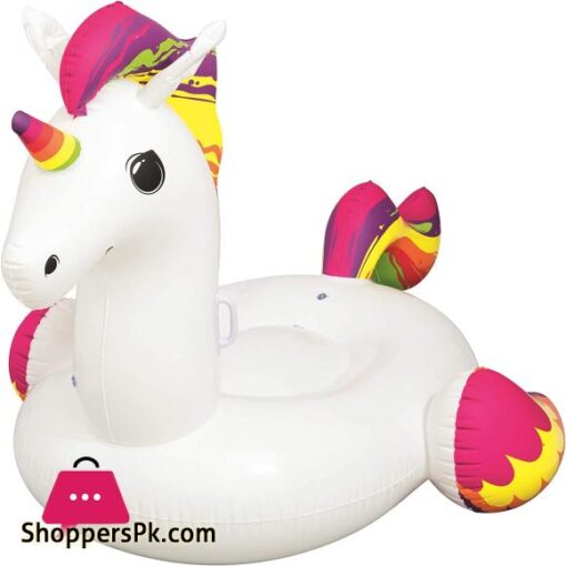 Bestway 41113 18 Inflatable Supersized Unicorn Ride On Swimming Pool Float White Supersize 233 m
