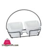 Br0313 2Pcs Square Bowl With Stand 8C