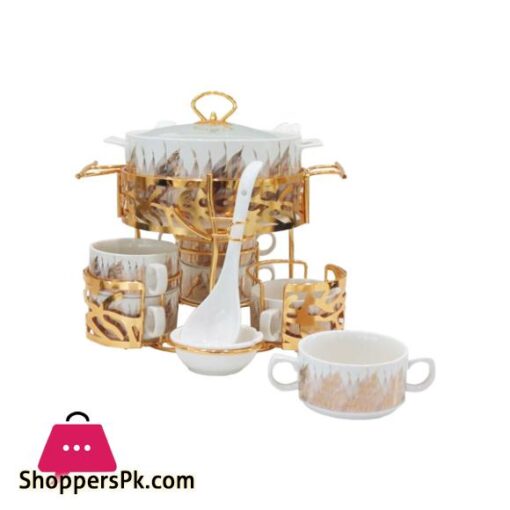 BR4045 17 Piece Soup Set With Candle Stand