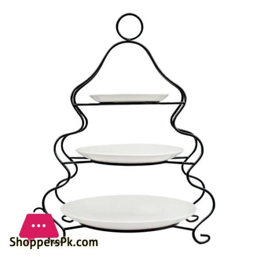 Brilliant 3 Layer Plate Set With Iron Stand BR0059