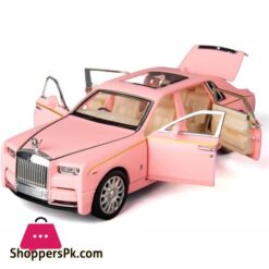 Alloy Collectible Pink Rolls Royce Phantom Toy Pull Back Vehicles Diecast Model Car