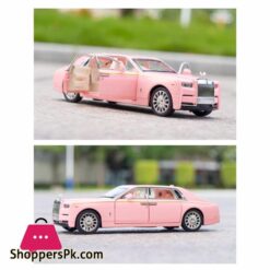 Alloy Collectible Pink Rolls Royce Phantom Toy Pull Back Vehicles Diecast Model Car