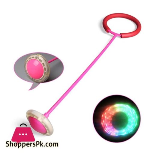 Flashing Jumping Ring Children Colorful Ankle Skip Jump Rod Sports Swing Ball For Kids