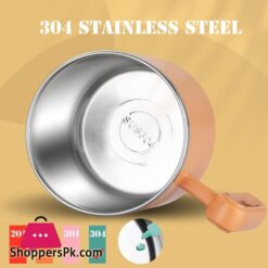 Kunta Travel Mug Breakfast Cup Portable Stainless Steel Keep Cold Warm 12H For Kids Aldult School Office Picnic Travel 450Ml 10 Yeah Hhi Breakfast Cup Portable Stainless Steel Lunch Box Keep Coldwarm 12H For Kids Aldult School Office Picnic Travelgreen450Ml