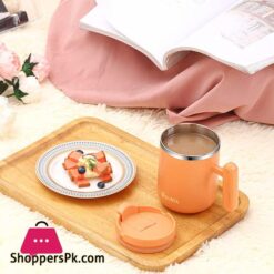 Kunta Travel Mug Breakfast Cup Portable Stainless Steel Keep Cold Warm 12H For Kids Aldult School Office Picnic Travel 450Ml 14 Yeah Hhi Breakfast Cup Portable Stainless Steel Lunch Box Keep Coldwarm 12H For Kids Aldult School Office Picnic Travelgreen450Ml