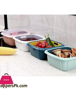 Maxware Double Tier Storage Box With Lid Household Refrigerator Fruit Vegetable Drain Basket 29 Bellylady Double Tier Storage Box With Lid Household Refrigerator Fruit Vegetable Drain Basket