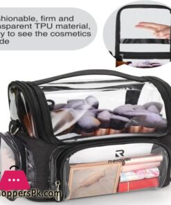 Makeup Case Professional Makeup Bag For Artist Cosmetic Brush Storage Holder Organizer Travel Portable With Adjustable Dividers 26 Makeup Case Professional Makeup Bag For Artist Cosmetic Brush Storage Holder Organizer Travel Portable With Adjustable Dividers Medium Clear