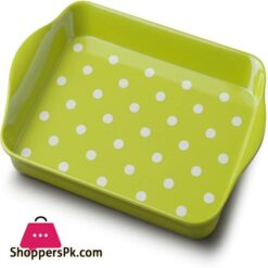Zeal G200L Mini Serving Tray Dotty Design 18Cm X 14Cm Lime
