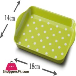 Zeal G200L Mini Serving Tray Dotty Design 18Cm X 14Cm Lime