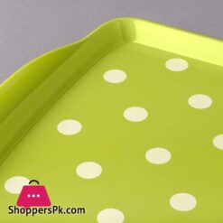Zeal G200L Mini Serving Tray Dotty Design 18Cm X 14Cm Lime